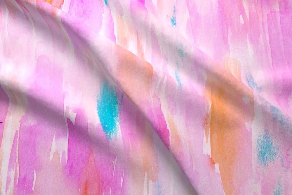 1000x667 Hot Pink Watercolor Ikat Citrus + Sage Co. - Hot Pink Watercolor