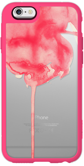 282x560 Trendy Hot Pink Watercolor Paint Brush Stroke Drip - Hot Pink Watercolor