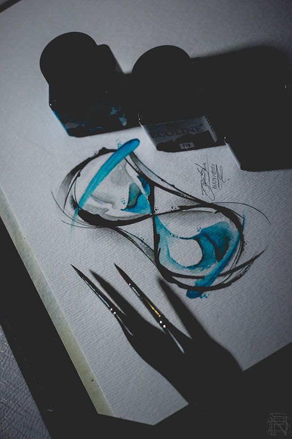 600x900 Hourglass Watercolor Tattoo On Behance Tattoo, Tattoo And More - Hourglass Watercolor Tattoo