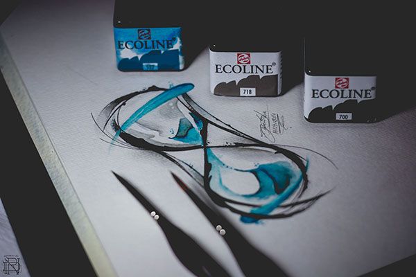 600x400 Hourglass Watercolor Tattoo, By Silva. Tatuajes - Hourglass Watercolor Tattoo