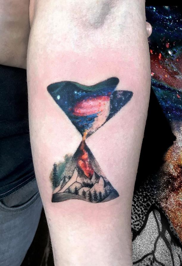 612x892 Space Tattoos Archives - Hourglass Watercolor Tattoo