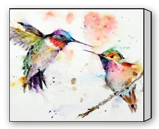 326x265 Modern Artwork Giclee Canvas Prints Hummingbird - Hummingbird Art Watercolor