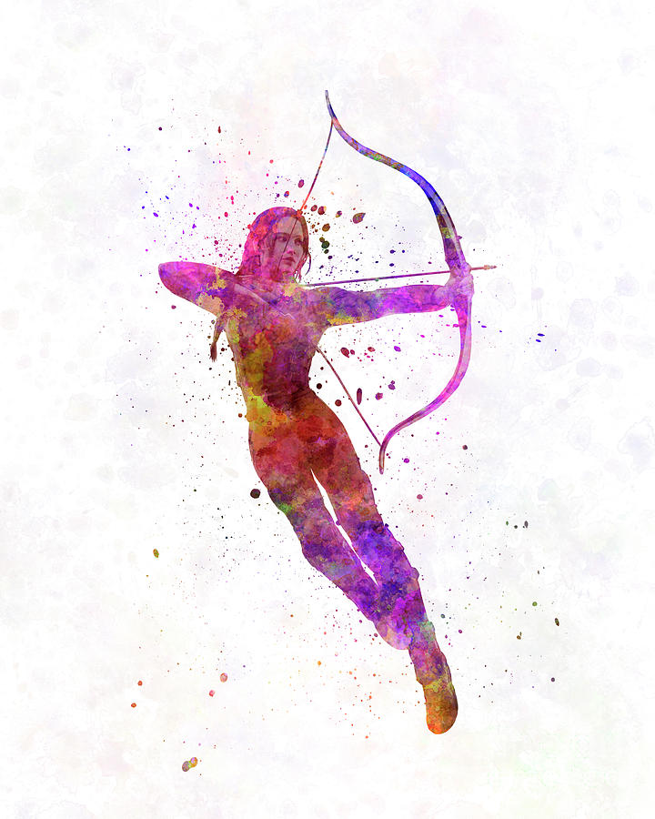 720x900 Katniss The Hunger Games In Watercolor Painting By Pablo Romero - Hunger Games Watercolor