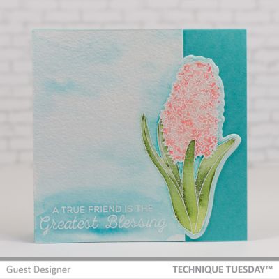 400x400 Watercolor Hyacinth Paper Craft Project Idea Technique Tuesday - Hyacinth Watercolor