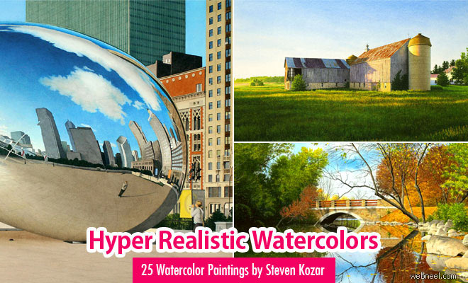 660x400 25 Hyper Realistic Watercolor Paintings By Steven Kozar - Hyper Realistic Watercolor