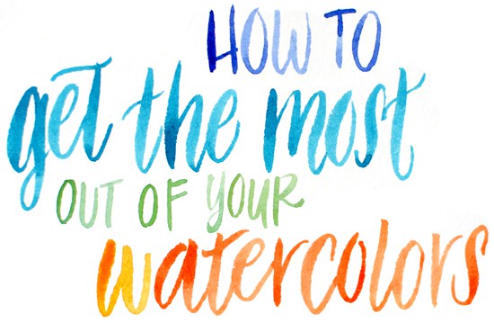 550x359 Tutorial Getting The Most Out Of Your Watercolors - I Love You Watercolor