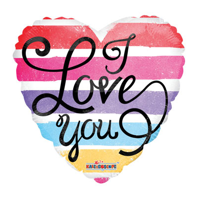 400x400 I Love You Watercolor Foil Balloon Sprinkie Parties - I Love You Watercolor