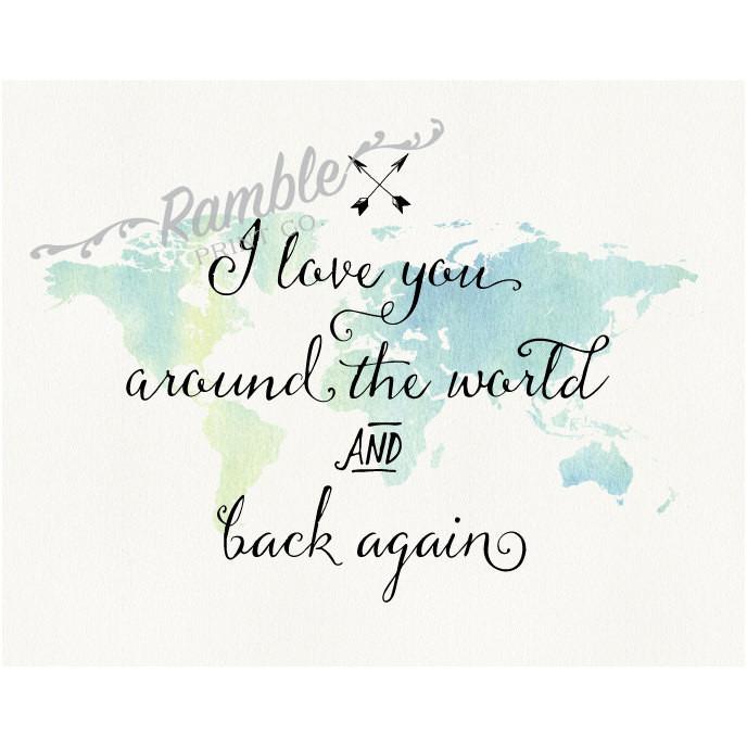 688x688 I Love You Around The World And Back Again - I Love You Watercolor