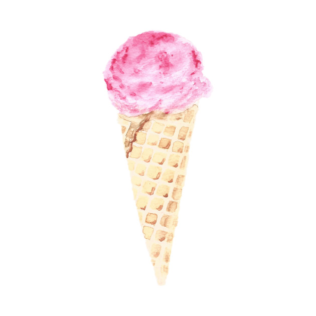 630x630 Ice Cream Watercolor Painting - Ice Cream Watercolor