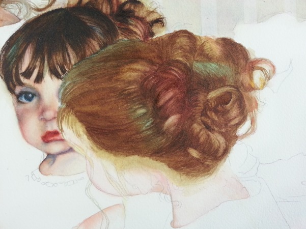 601x450 How To Paint Dark Hair In Watercolor - Image To Watercolor