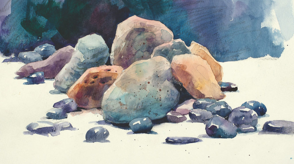 1024x572 How To Paint Rocks - Image To Watercolor