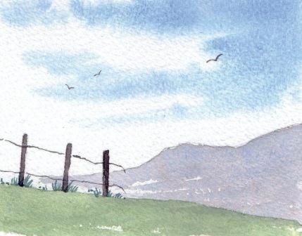 429x336 How To Paint A Simple Landscape - Images Of Landscape Watercolor Paintings