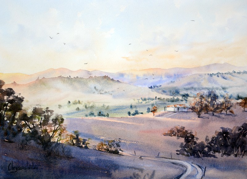 800x579 Medium Sized Landscape Watercolor Paintings For Sale - Images Of Landscape Watercolor Paintings