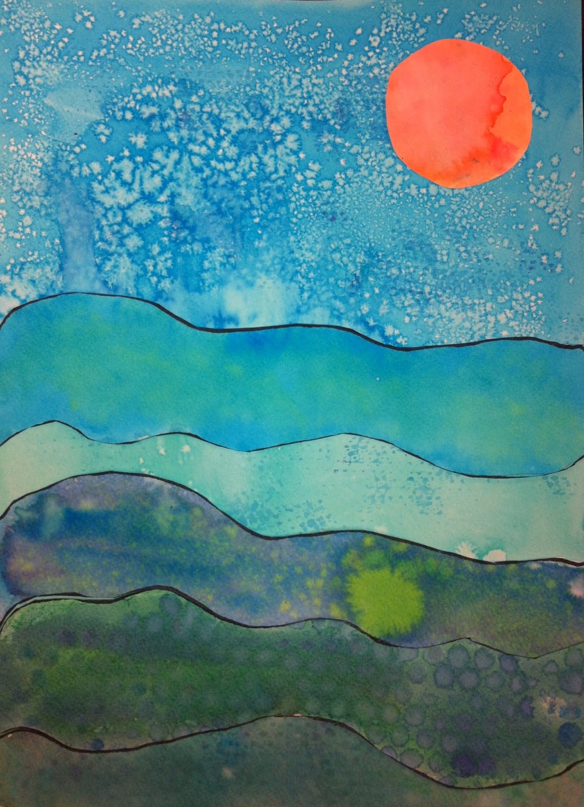 1158x1600 Angela Anderson Art Blog Watercolor Technique Landscapes - Images Of Landscape Watercolor Paintings