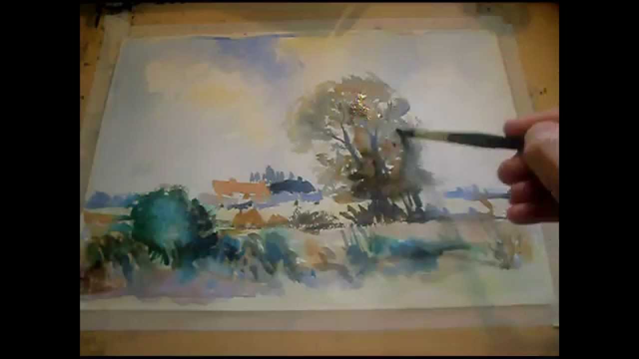 1280x720 How To Paint An Impressionist Watercolour Fast And Loose Blustery - Impressionist Watercolor