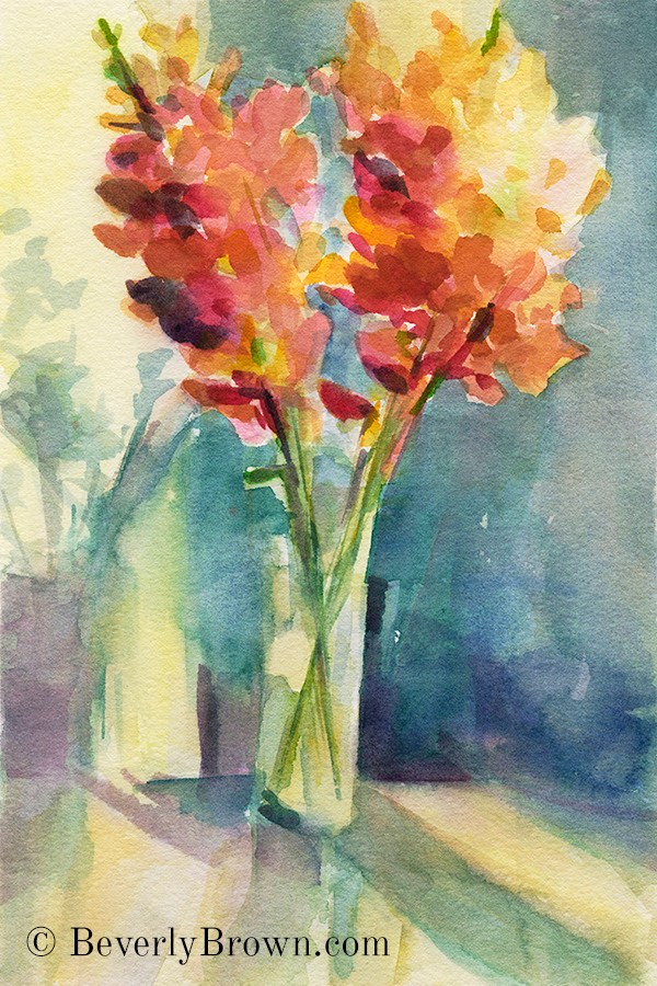 600x900 Impressionist Watercolor Flowers Step By Step - Impressionist Watercolor