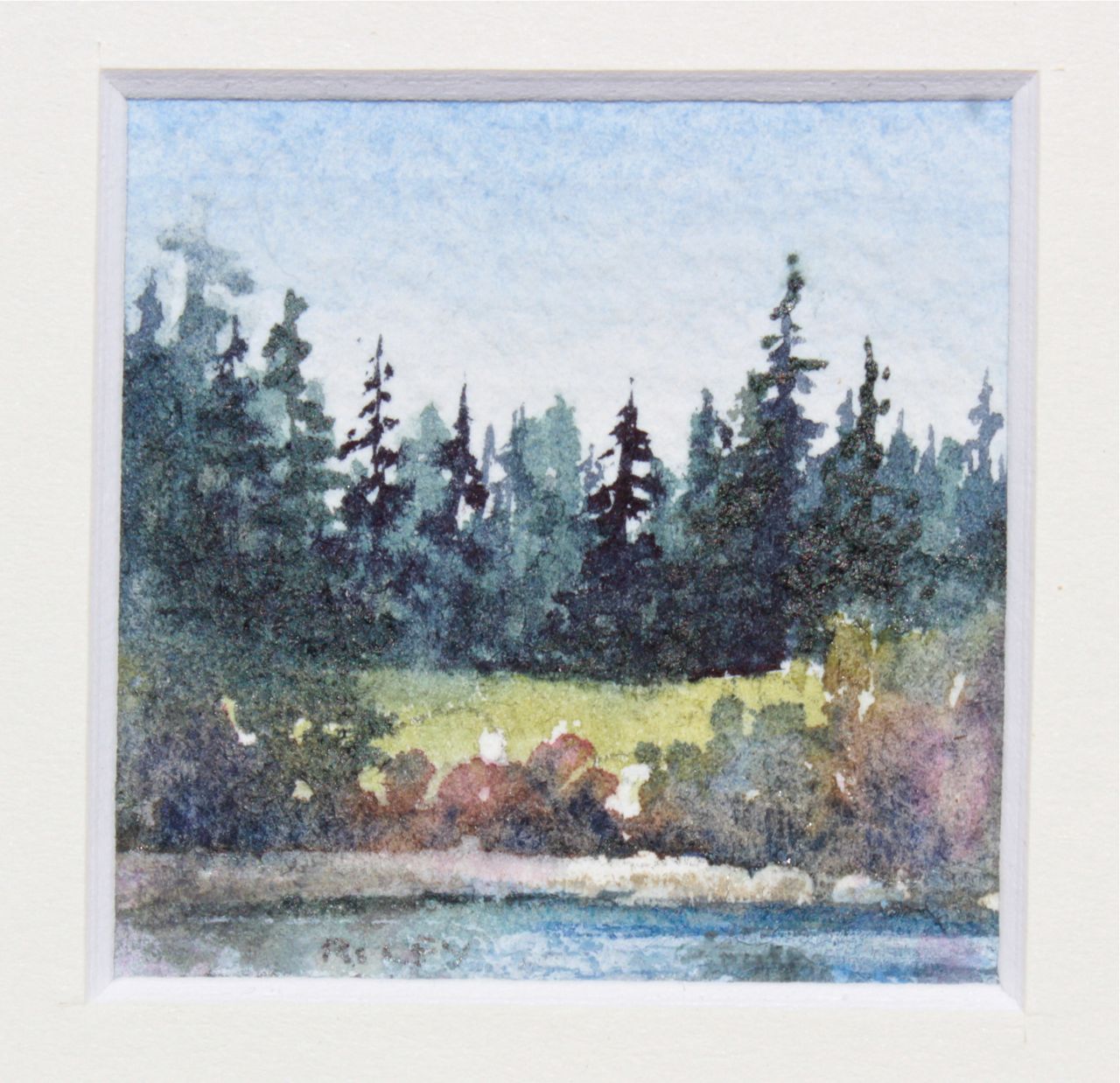 1280x1238 Painting Impressionistic Landscapes Debi Riley - Impressionist Watercolor