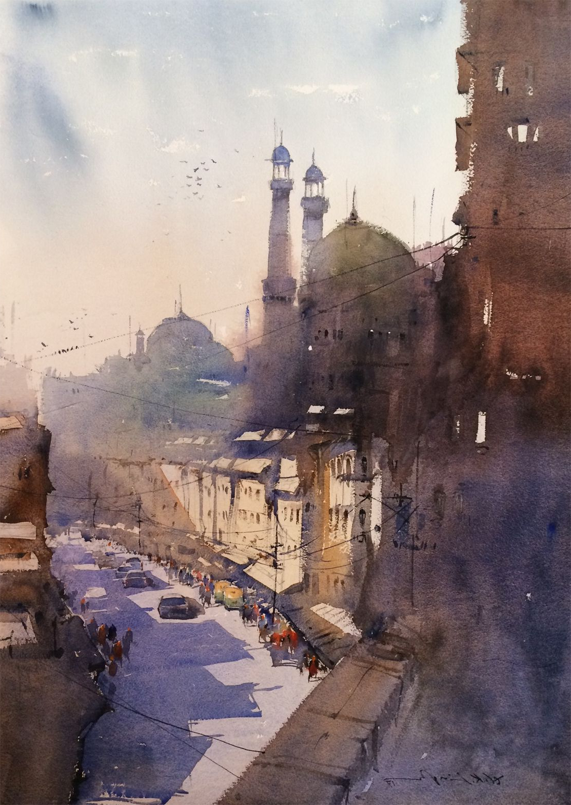 1113x1568 Indian Watercolor Painting Gallery Watercolor - Indian Watercolor