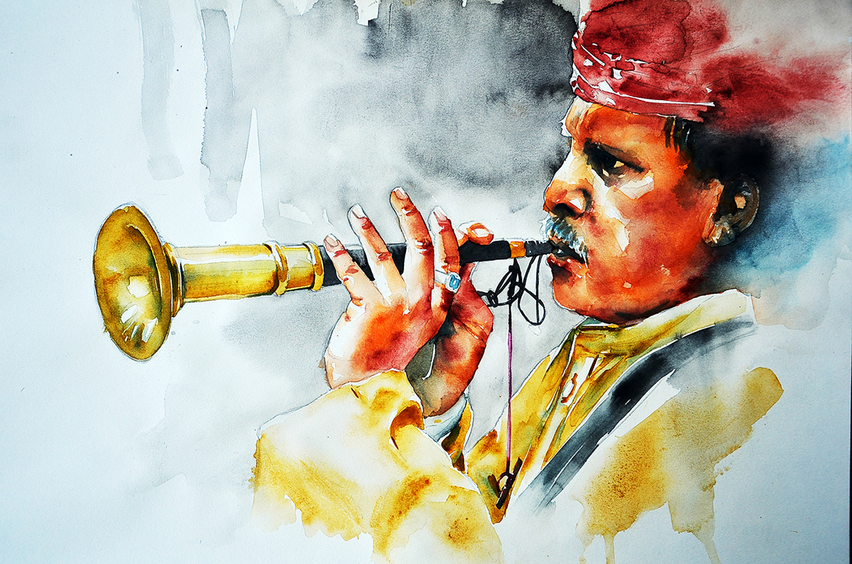 1200x795 Indian Watercolour Art 2016 On Behance - Indian Watercolor
