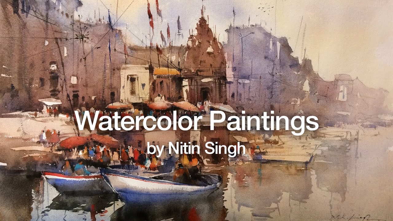1280x720 Watercolor Paintings Of Indian Artist Nitin Singh - Indian Watercolor