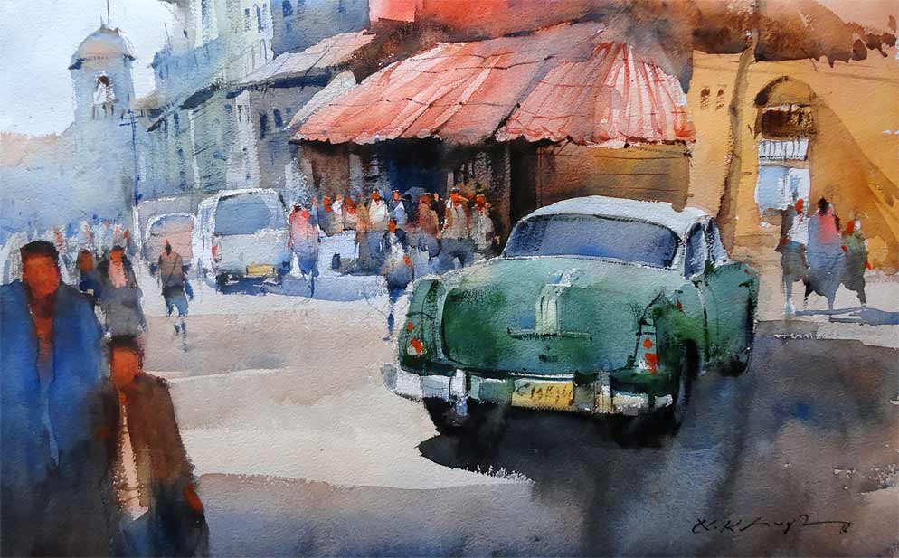 994x617 How I Become Watercolor Artist Online Art Gallery For Best - Indian Watercolor Painting