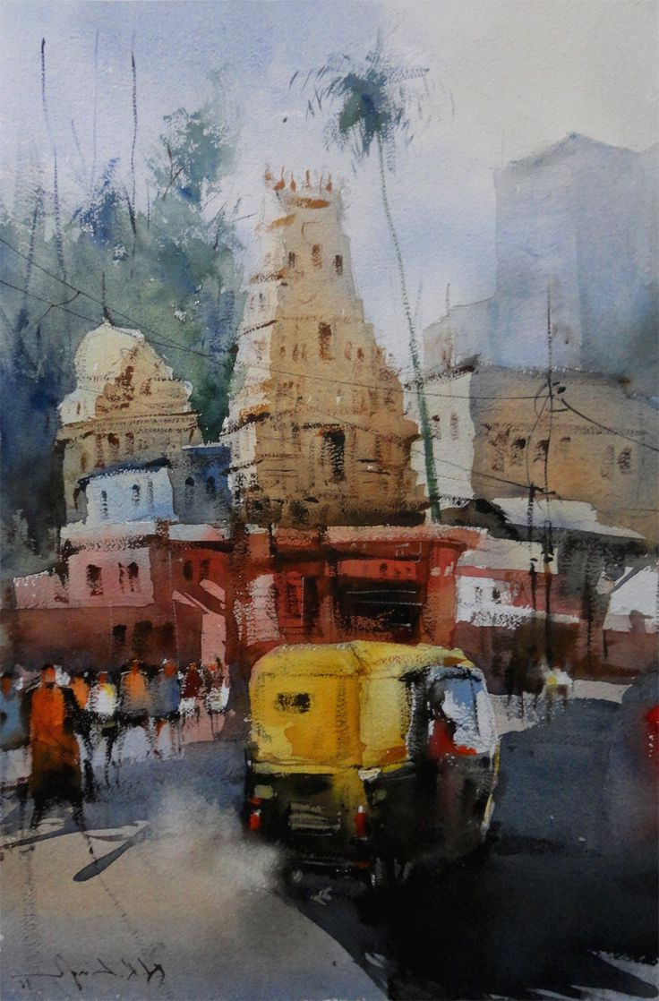 736x1118 Indian Watercolor Painting Gallery 27 Best Online Art Gallery Of - Indian Watercolor Painting