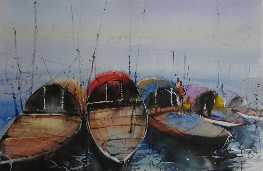 900x587 Indian Watercolour Artist - Indian Watercolor Painting