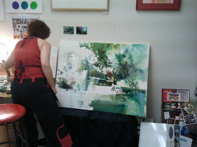 640x480 American And Indian Watercolor Teachers - Indian Watercolor Painting