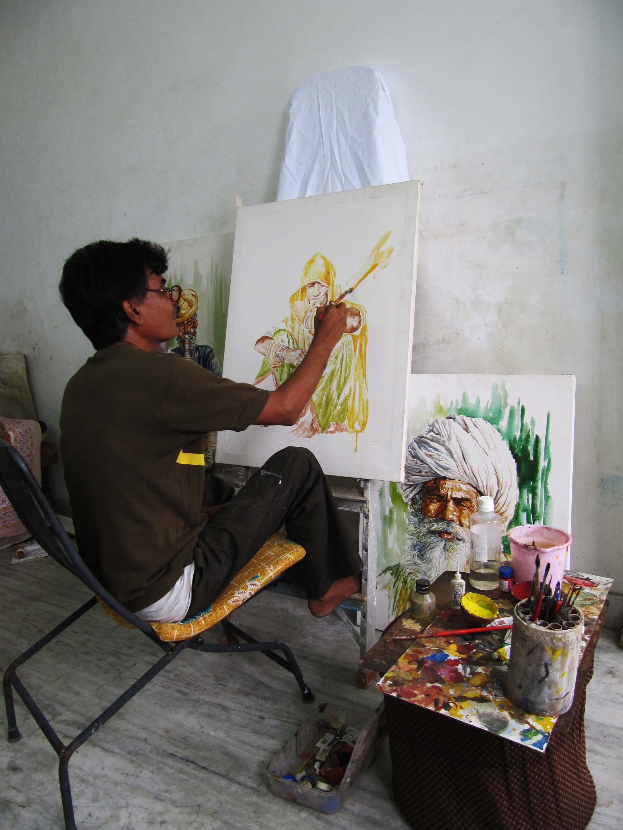 2448x3264 Watercolor Painting Indian Artist Artist Anil Sharma Www - Indian Watercolor Painting