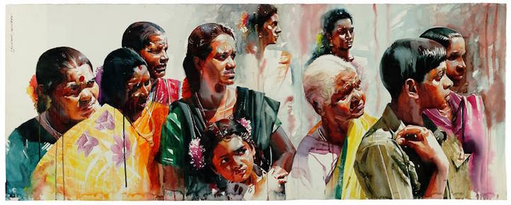 721x289 Watercolor Paintings Candidly Capture The Expressive Faces Of India - Indian Watercolor Painting