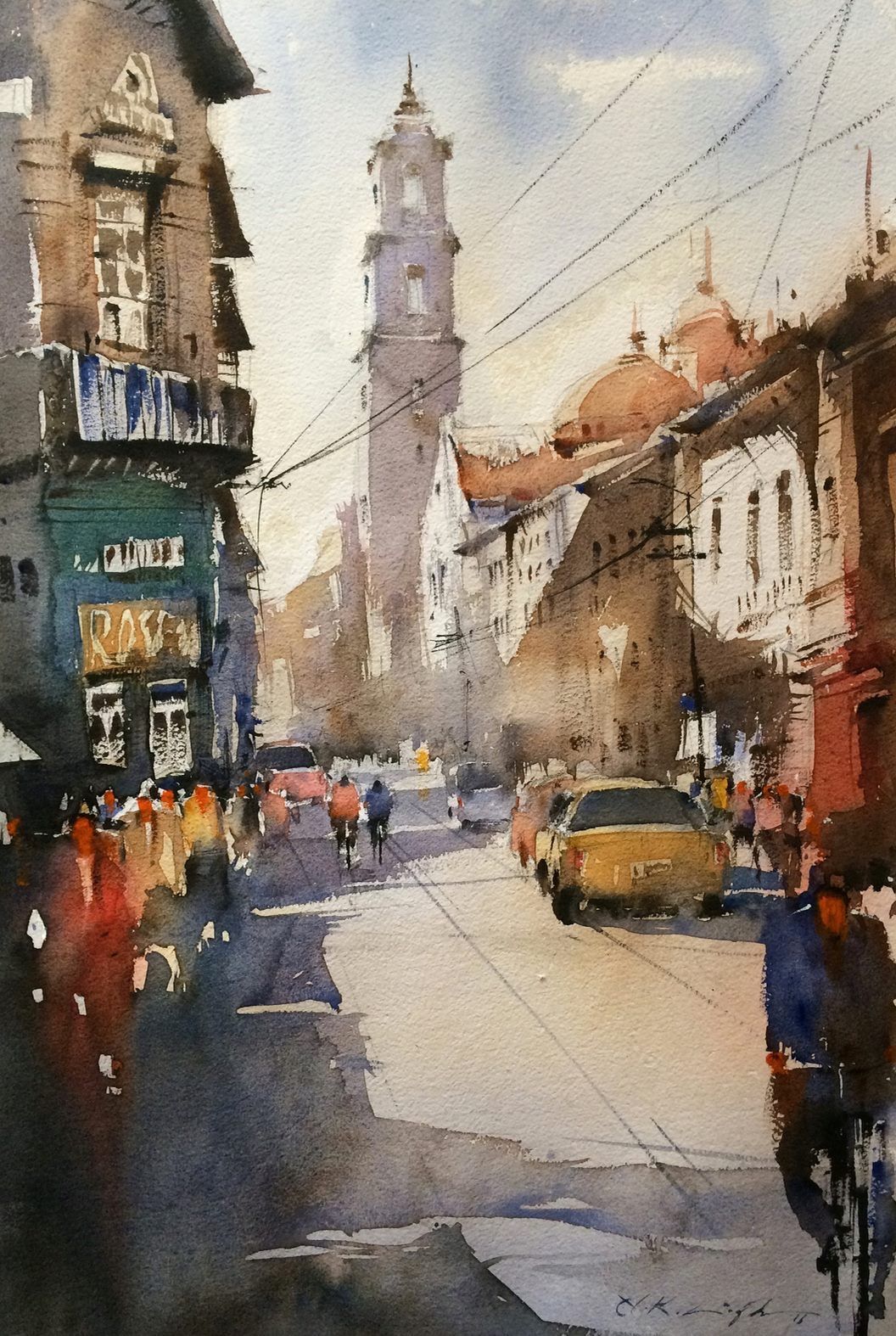 1056x1574 Watercolor - Indian Watercolor Painting