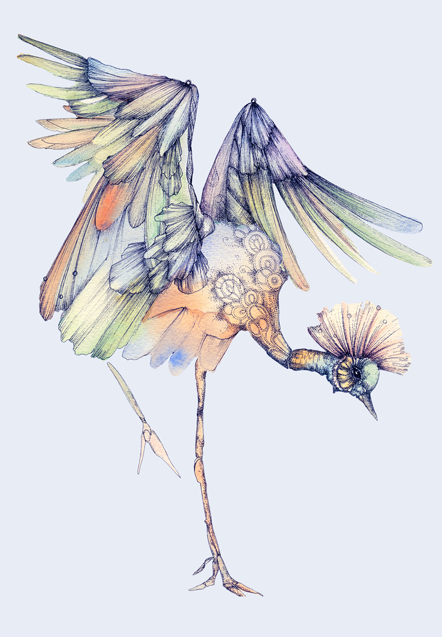 880x1266 I Make Watercolor And Ink Illustrations Inspired By Music Bored - Ink And Watercolor Illustration