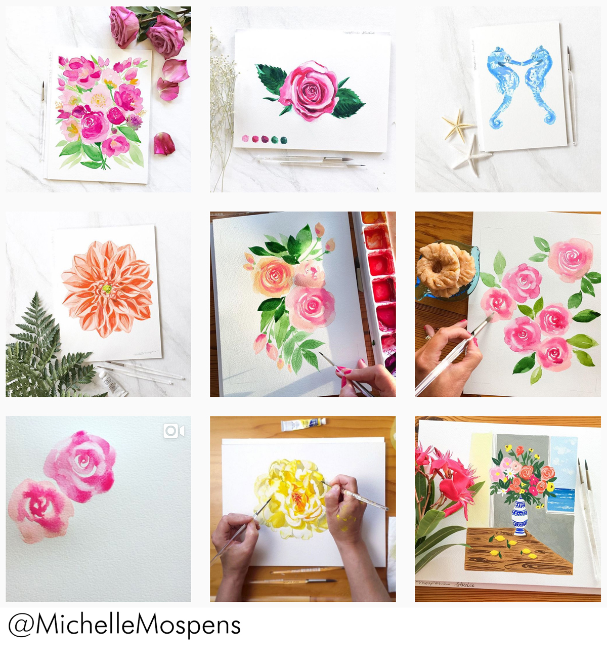 1200x1308 Watercolor Artist Instagram Inspo Custom Watercolor Invitations - Instagram Watercolor