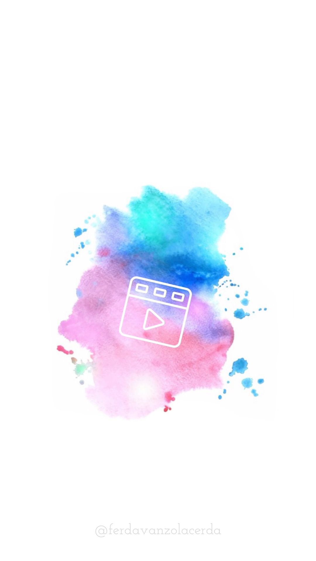 1080x1920 Aquarela, Instagram, Destaque, Destaque Instagram, Watercolor - Instagram Watercolor