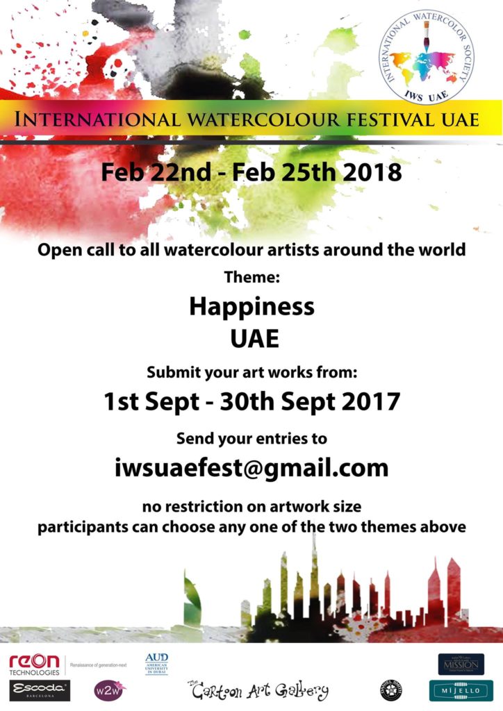 724x1024 International Watercolor Festival Uae Iws Globe - International Watercolor