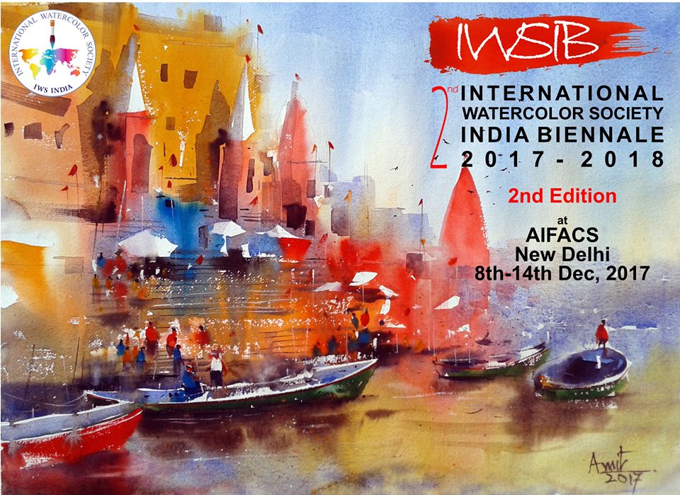 960x699 2nd International Watercolor Biennale India Iws Globe - International Watercolor