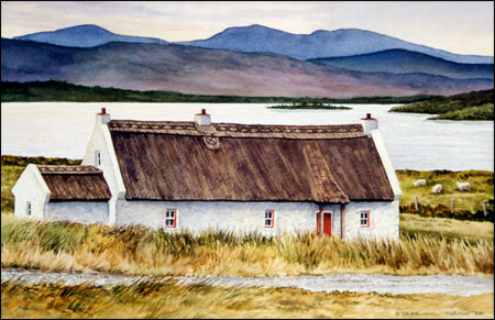 450x291 Donegal Cottage The Art Of Geraldine Mckeown - Ireland Watercolor
