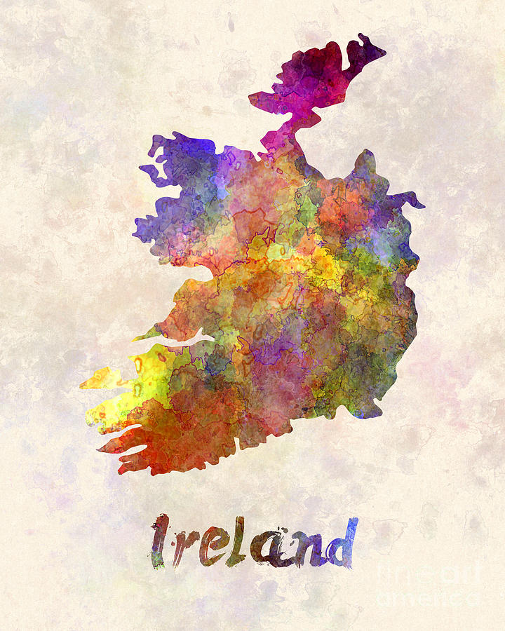 720x900 Ireland In Watercolor Painting By Pablo Romero - Ireland Watercolor