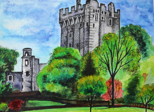 642x466 Ireland Painting Ireland Watercolor Irish Prints Prints Of Etsy - Ireland Watercolor