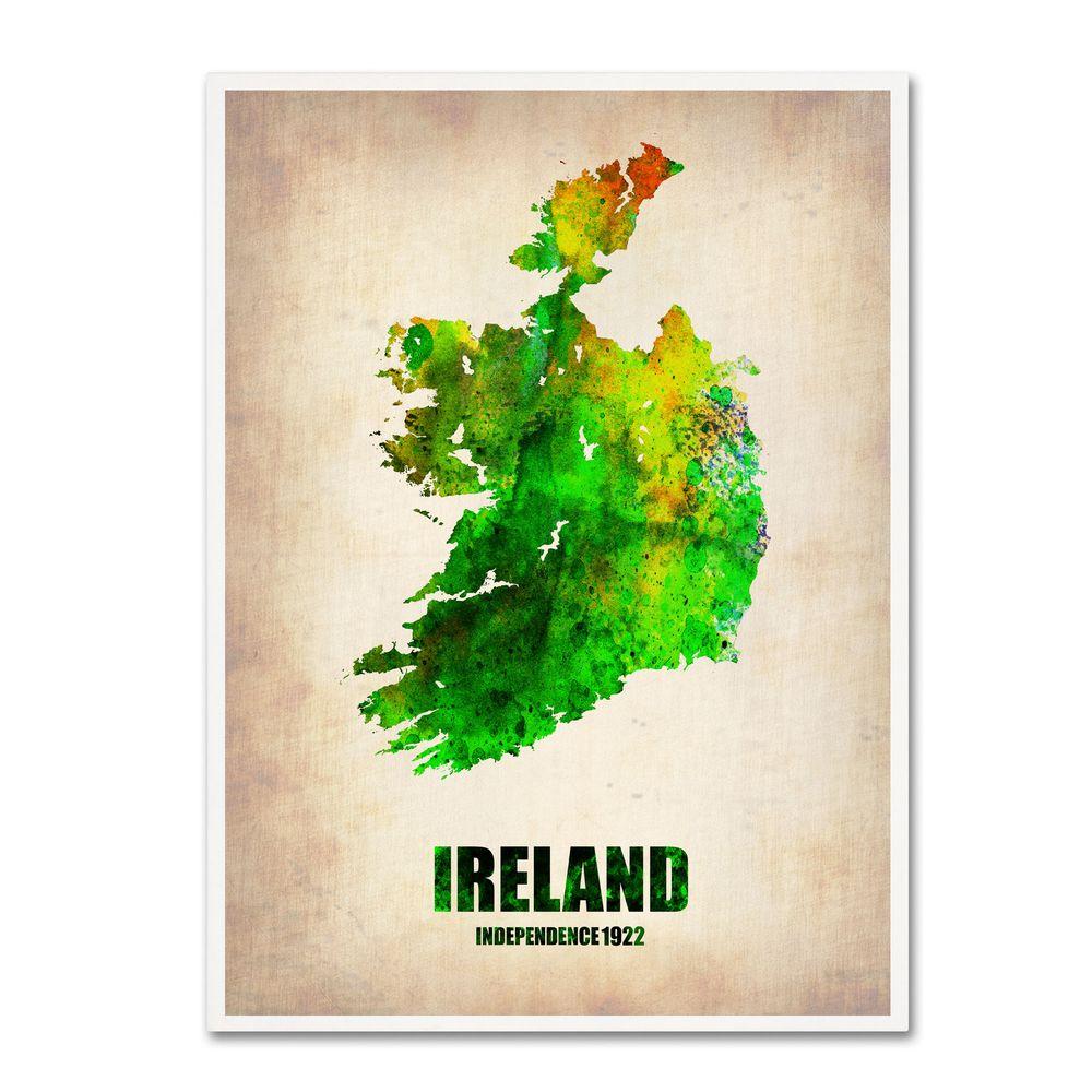 1000x1000 47 In. X 35 In. Ireland Watercolor Map Canvas Art Ali0184 C3547gg - Ireland Watercolor