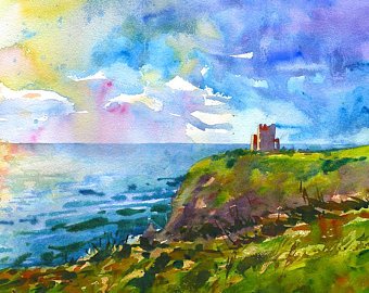 340x270 Ireland Watercolor Etsy - Ireland Watercolor
