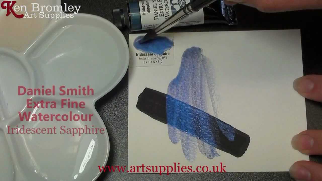 1280x720 Daniel Smith Extra Fine Watercolour Iridescent Sapphire 033 Series - Iridescent Watercolor