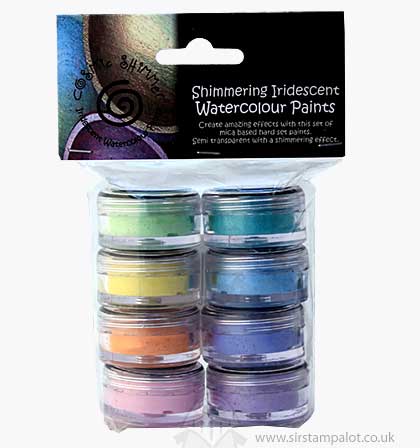 420x448 So Cosmic Shimmer Iridescent Watercolor Paints - Iridescent Watercolor