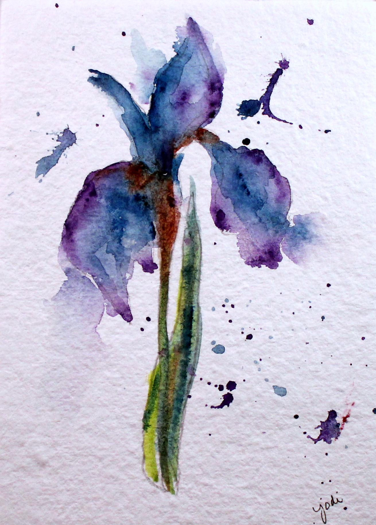 1310x1827 February 2016 The Creative Life In Between - Iris Watercolor