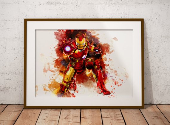 Iron Man Watercolor at PaintingValley.com | Explore collection of Iron ...