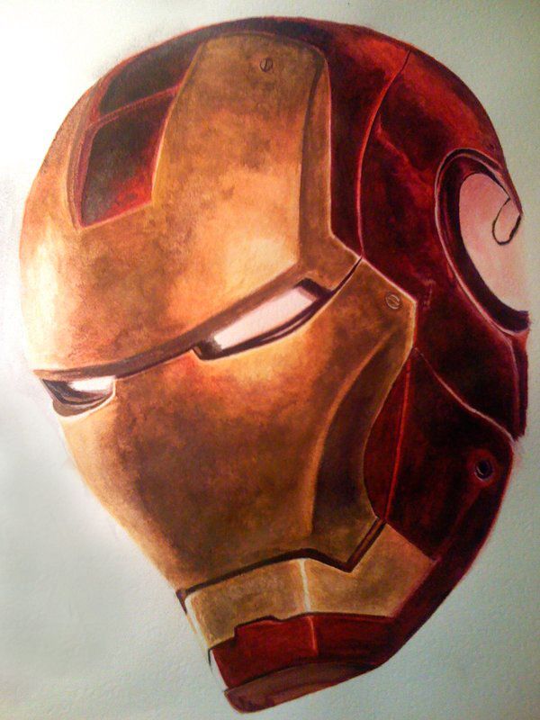 600x800 Iron Man - Iron Man Watercolor