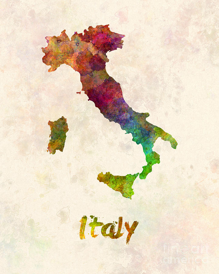 720x900 Italy In Watercolor Painting By Pablo Romero - Italy Watercolor