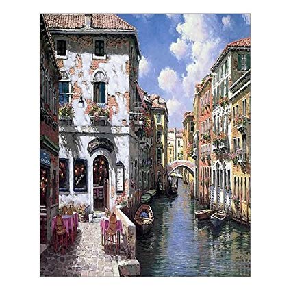 425x425 Beautiful Modern Art Watercolor Painting Color Italy - Italy Watercolor