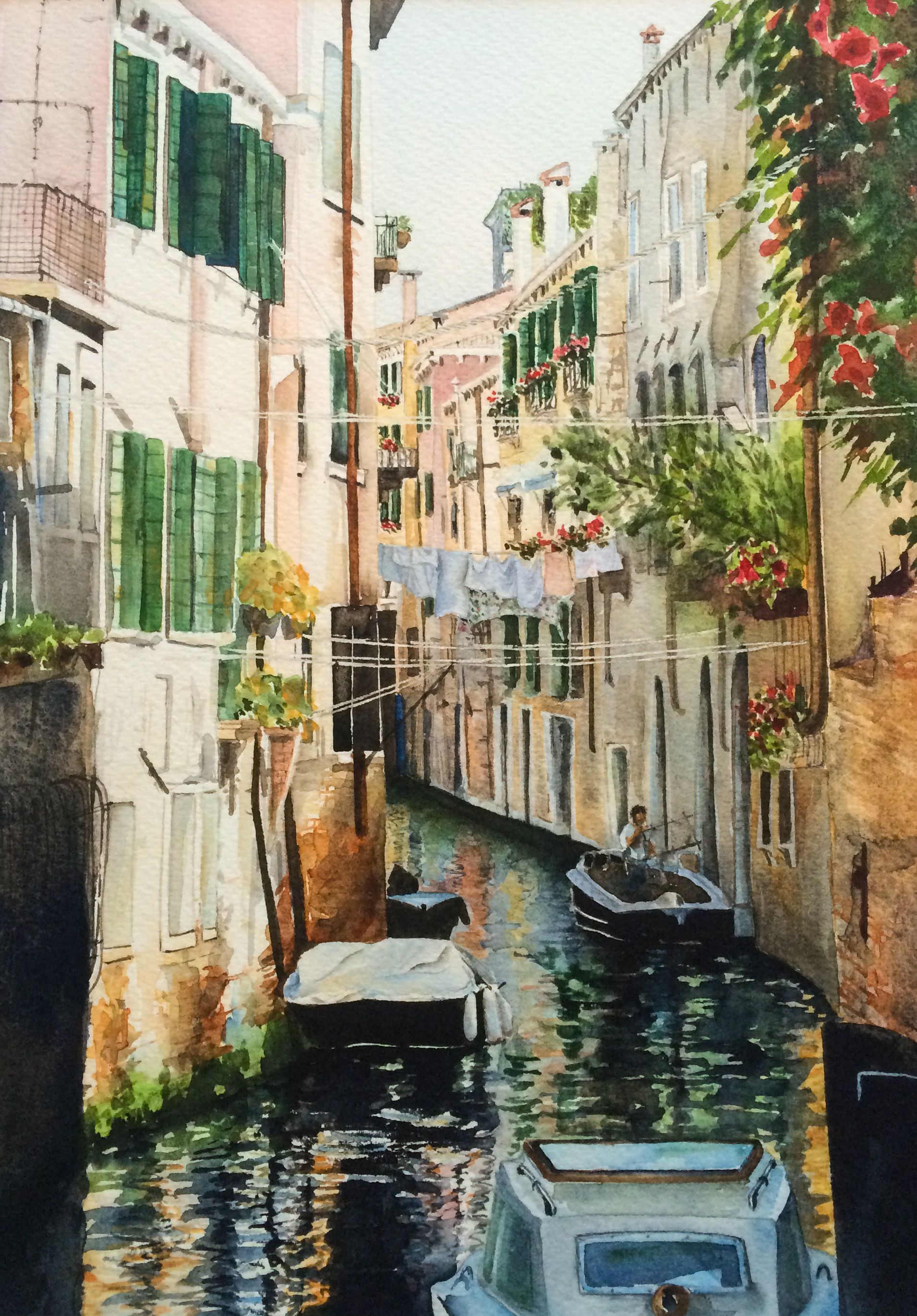 1909x2739 Venedig, Venice, Italy Watercolor By Catarina Alkemark Goroda - Italy Watercolor