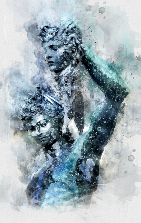 454x720 Free Photo Italy Statue Medusa Italian Watercolor - Italy Watercolor